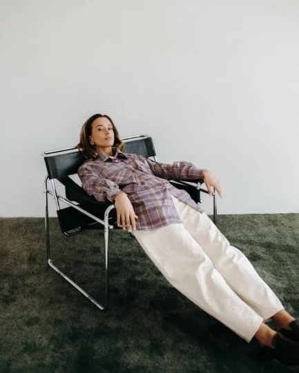 Alyviniai languoti marškiniai